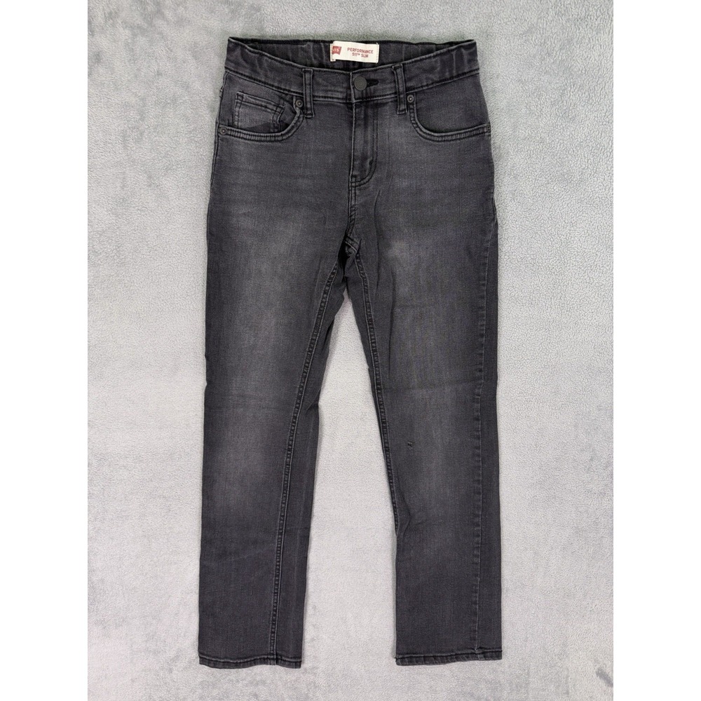 Levis 511 Jeans Youth Boys 14‎ 27x29 Black Denim Slim Straight Performance
